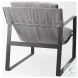 Guilia Castlerock Gray Sling Accent Chair