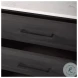 Divina White Marble And Black Metal Accent Cabinet