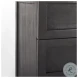 Divina White Marble And Black Metal Accent Cabinet