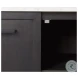 Divina White Marble And Black Metal Sideboard