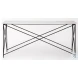 Lorlei White Marble And Gray Iron Console Table