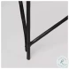 Lorlei White Marble And Gray Iron Console Table