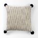 Krystal Cream and Black Pom Pom Decorative Pillow Cover