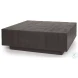 Hayden Dark Brown Wood Square Coffee Table