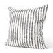 Jenna Cream and Black Print Square Decorative Pillow Cover