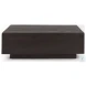 Hayden Dark Brown Wood Rectangular Coffee Table