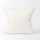 Jenna Cream and Black Print Square Decorative Pillow Cover