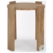 Evelyn Light Brown Round Side Table