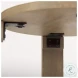 Evelyn Light Brown Round Side Table