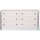 Savannah White Fir Veneer And Gray Metal 6 Drawer Sideboard