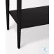 Amika White Marble Top Black Metal Console Table