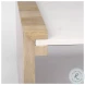 Athens White Marble And Light Brown Wood Coffee Table