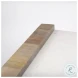 Athens White Marble And Light Brown Wood Coffee Table