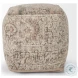Khloe Taupe Small Pouf