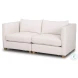 Halston Oatmeal Performance Fabric Loveseat