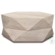 Arreto White Hexagonal Hinged Storage Small Coffee Table