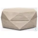 Arreto White Hexagonal Hinged Storage Small Coffee Table