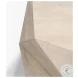 Arreto White Hexagonal Hinged Storage Small Coffee Table