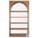 Bela Medium Brown Wood Arched Shelving Unit