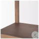 Bela Medium Brown Wood Arched Shelving Unit