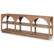 Bela Medium Brown Arched Large Console Table