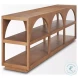 Bela Medium Brown Arched Large Console Table