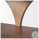 Bela Medium Brown Arched Large Console Table