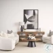 Mitchell Brown Wood And Black Metal Occasional Table Set