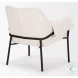 Brently Cream Boucle Fabric Accent Chair