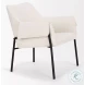 Brently Cream Boucle Fabric Accent Chair