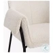 Brently Cream Boucle Fabric Accent Chair