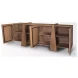 Eula Medium Brown 4 Door Sideboard
