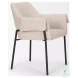 Brently Oatmeal Fabric Dining Chair