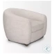 Valentina Oatmeal Curved Accent Chair