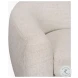 Valentina Oatmeal Curved Accent Chair