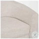 Valentina Oatmeal Curved Accent Chair