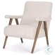 Nico Oatmeal Fabric Accent Chair