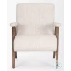 Nico Oatmeal Fabric Accent Chair