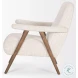 Nico Oatmeal Fabric Accent Chair