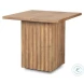 June Light Brown Wood Square Occasional Table Set