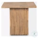 June Light Brown Wood Square Occasional Table Set