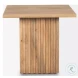 June Light Brown Wood Square Occasional Table Set