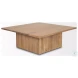 June Light Brown Wood Square Occasional Table Set