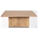 June Light Brown Wood Square Occasional Table Set