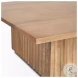 June Light Brown Wood Square Occasional Table Set