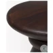 Palmera Dark Brown Wood Pedestal Accent Table