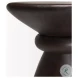 Palmera Dark Brown Wood Pedestal Accent Table