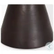Palmera Dark Brown Wood Pedestal Accent Table