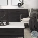 Divina White Marble And Black Metal Sideboard