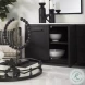 Divina White Marble And Black Metal Sideboard